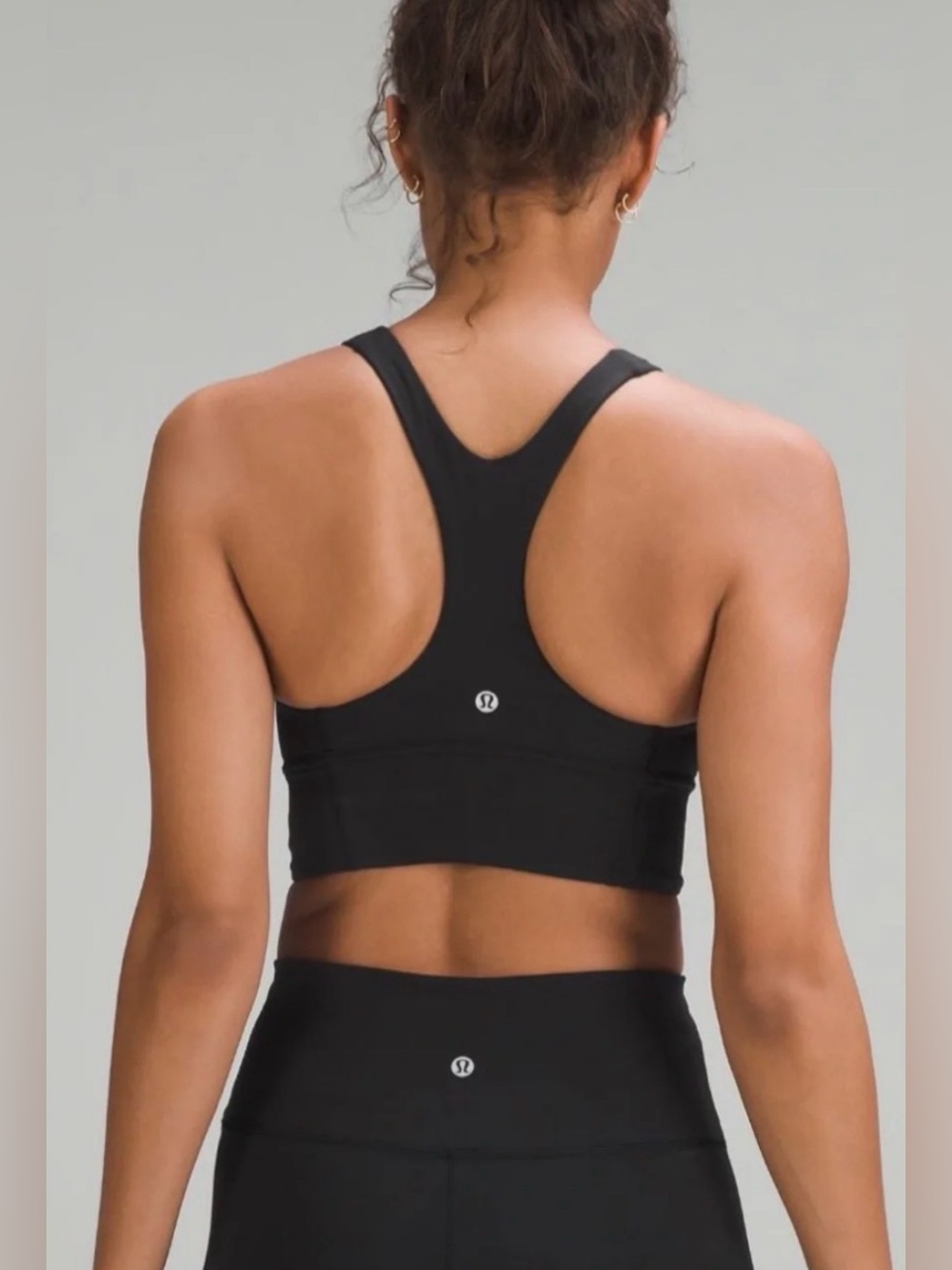 lululemon athletica Black High-Neck Workout Bra - size 8